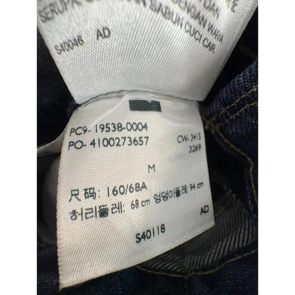 Levi’s Denim Bib Overalls Womens sz M Distressed Paint - Picture 8 of 9